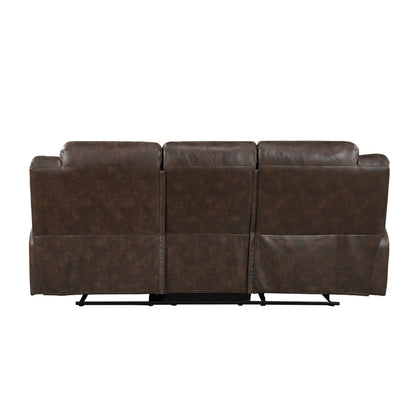 Hazen Dark Brown Reclining Living Room Set from Homelegance - Luna Furniture