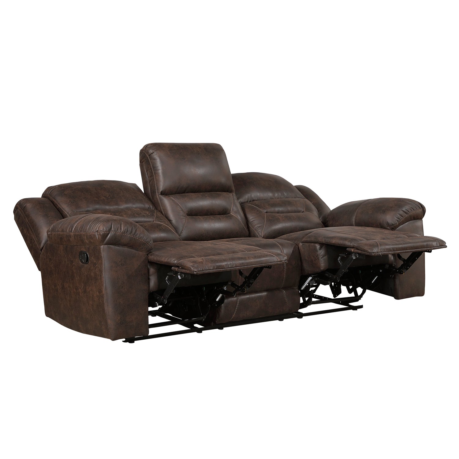 Hazen Dark Brown Reclining Living Room Set from Homelegance - Luna Furniture
