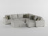 8548BE-2A Armless 2-Seater - 8548BE-2A