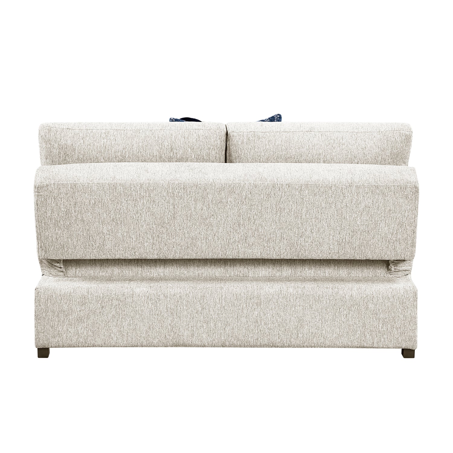 8548BE-2ACL Armless Convertible 2-Seater with Pull-out Bed and Click Motion Back - 8548BE-2ACL