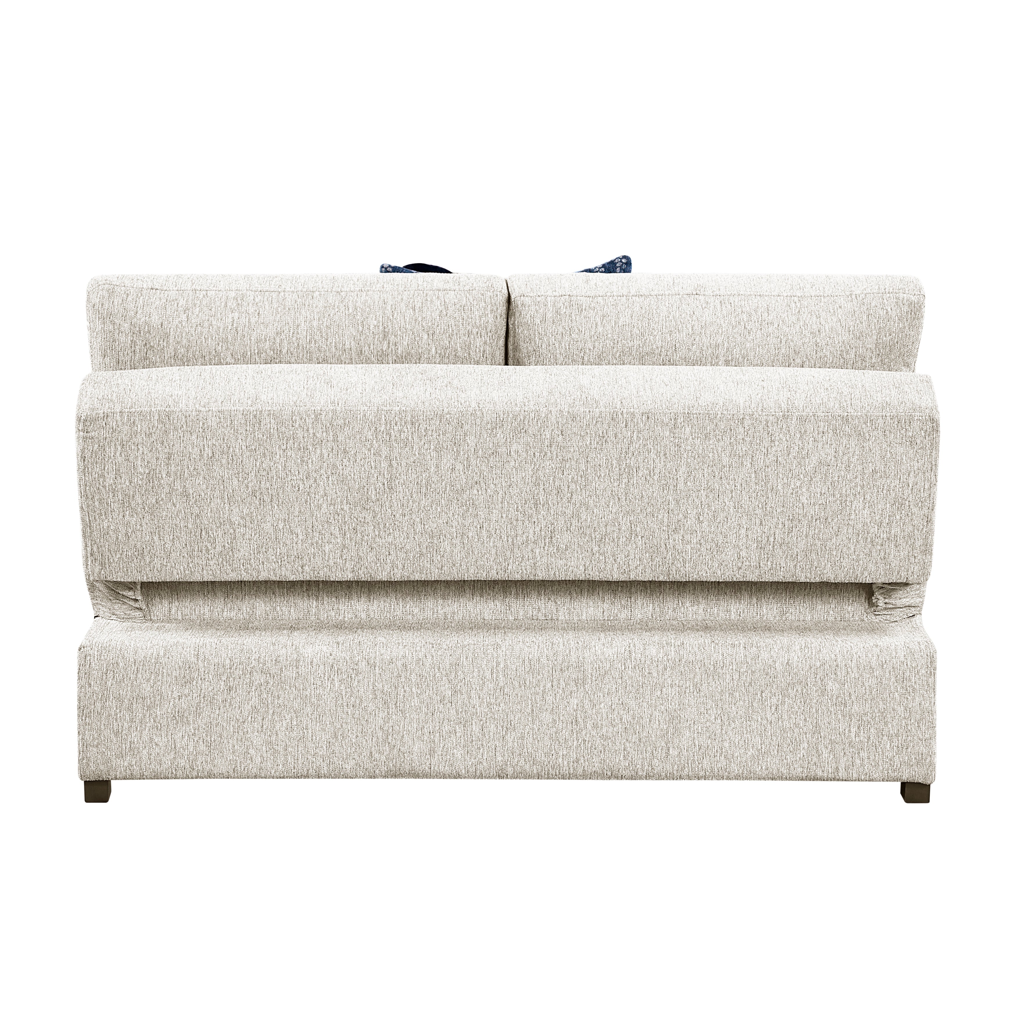 8548BE-2ACL Armless Convertible 2-Seater with Pull-out Bed and Click Motion Back - 8548BE-2ACL