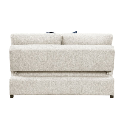 8548BE-2ACL Armless Convertible 2-Seater with Pull-out Bed and Click Motion Back - 8548BE-2ACL