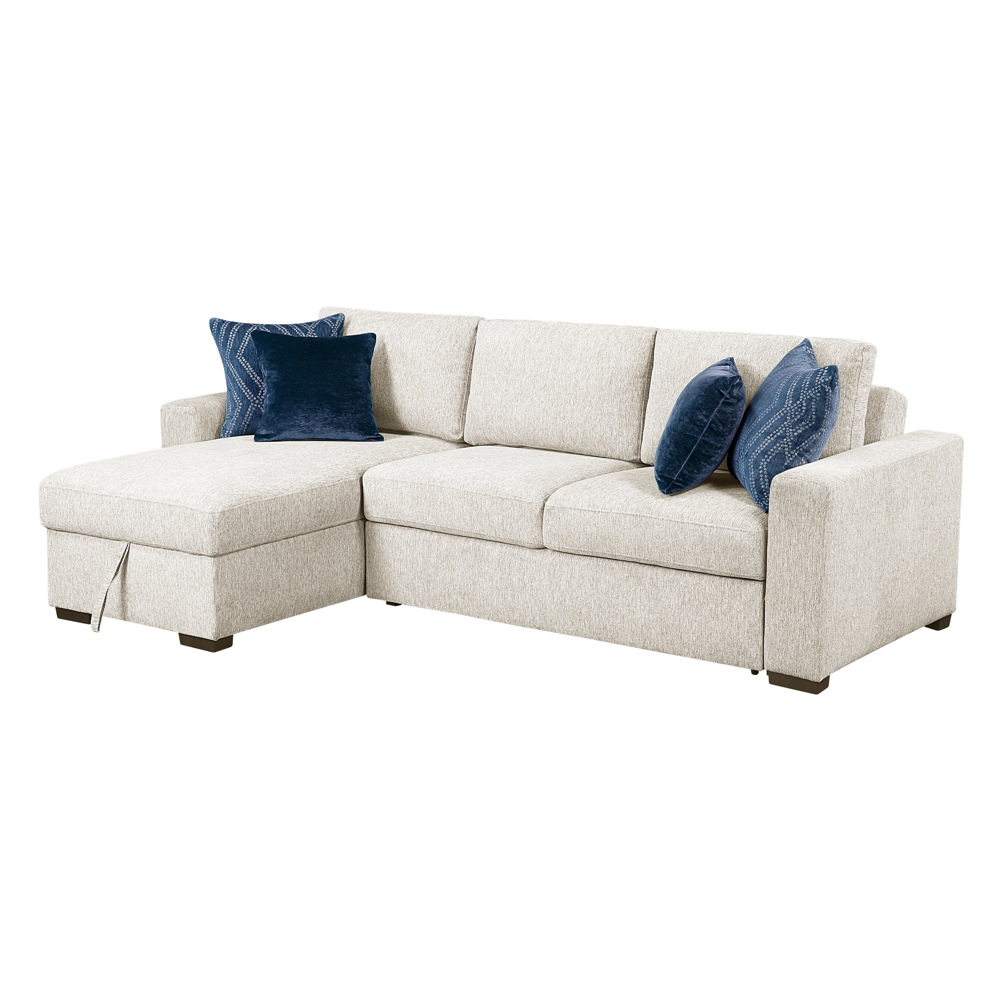 8548BE*3VC2AA (3)2-Piece Sectional with Convertible and Reversible Chaise,  Hidden Storage, Click Motion Back - 8548BE*3VC2AA