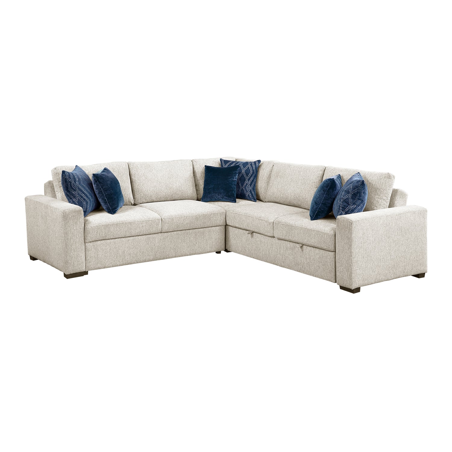 8548BE*42ACLCR2AA (4)3-Piece Sectional with Pull-out Bed - 8548BE*42ACLCR2AA