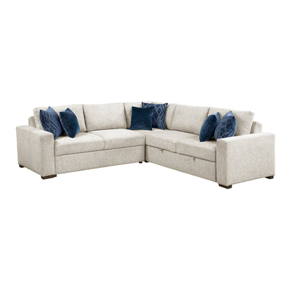 8548BE*42ACLCR2AA (4)3-Piece Sectional with Pull-out Bed - 8548BE*42ACLCR2AA