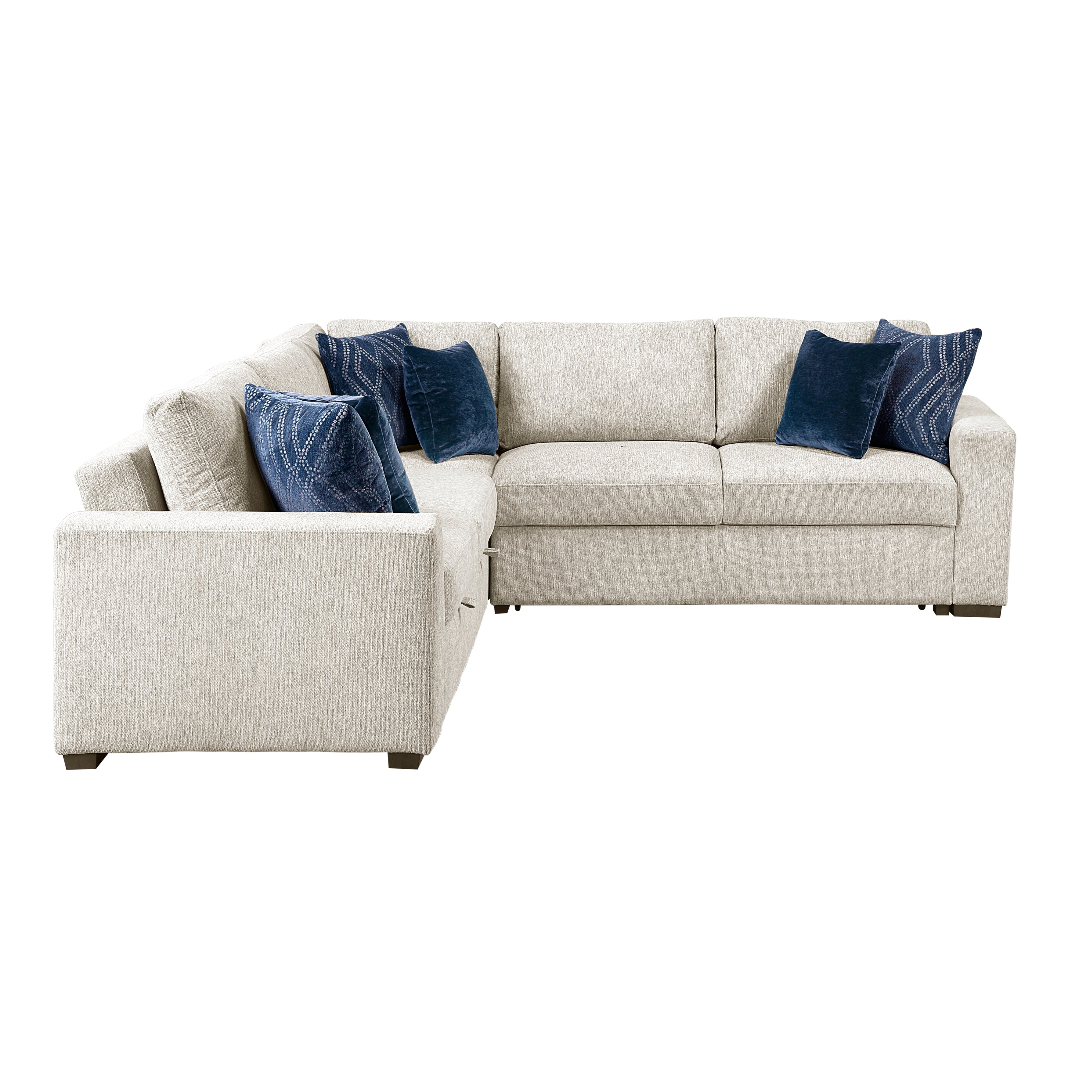 8548BE*42ACLCR2AA (4)3-Piece Sectional with Pull-out Bed - 8548BE*42ACLCR2AA