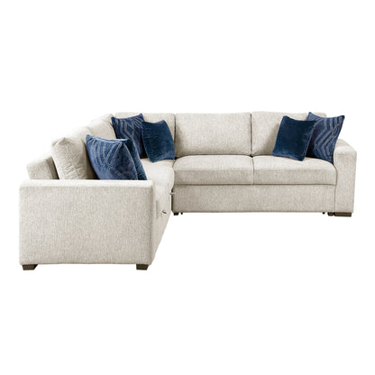 8548BE*42ACLCR2AA (4)3-Piece Sectional with Pull-out Bed - 8548BE*42ACLCR2AA
