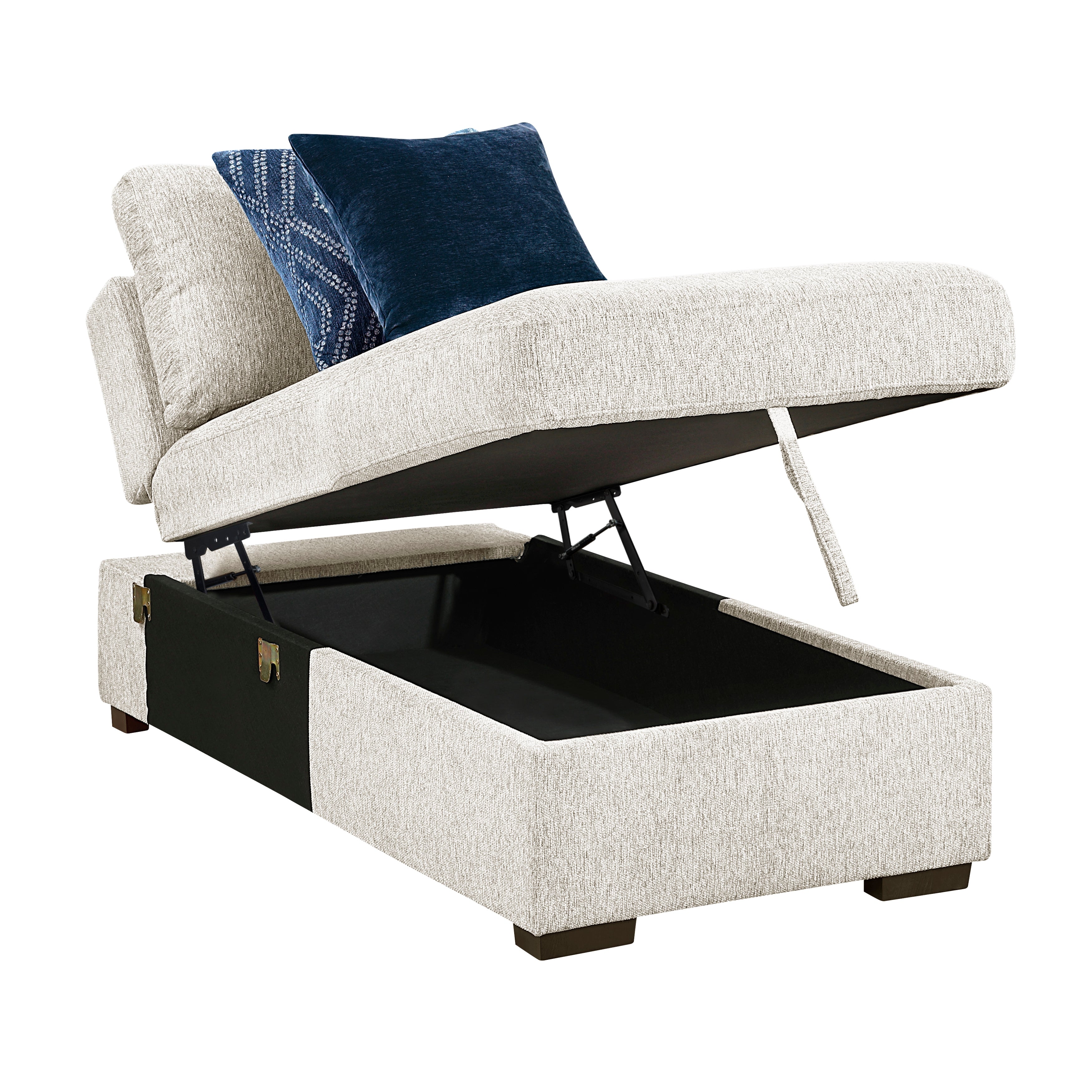 8548BE*42VC2AA (4)3-Piece Sectional with Reversible Chaises and Hidden Storage - 8548BE*42VC2AA