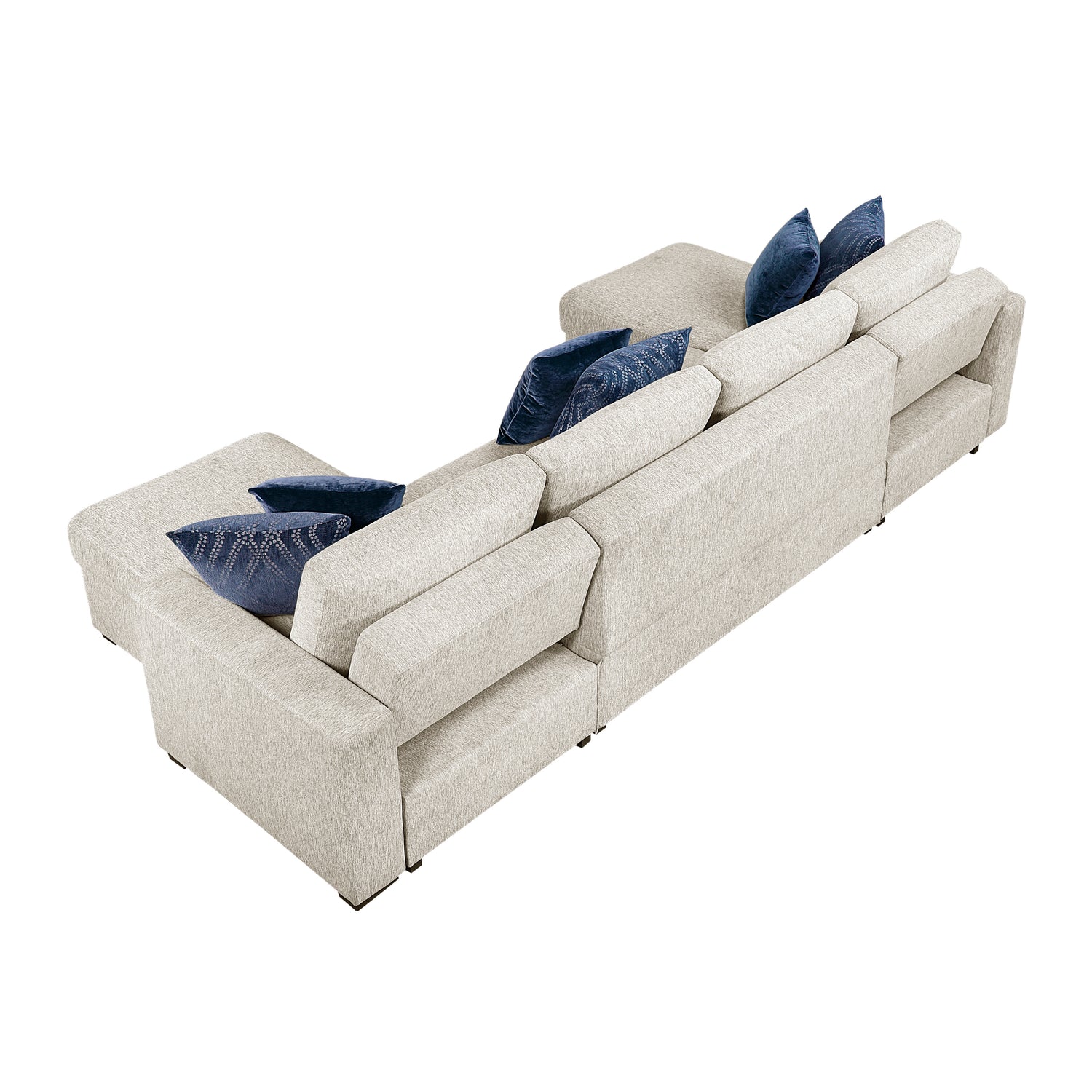8548BE*42VC2AA (4)3-Piece Sectional with Reversible Chaises and Hidden Storage - 8548BE*42VC2AA