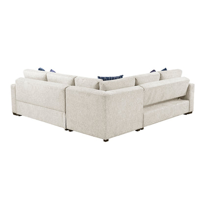 8548BE*52ACLCR2AAOT (5)4-Piece Sectional with Pull-out Bed and Ottoman - 8548BE*52ACLCR2AAOT