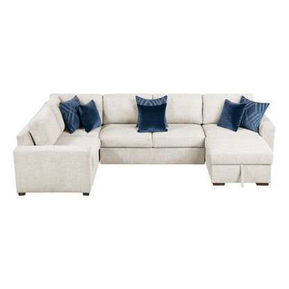 8548BE*5VC2ACRACA (5)4-Piece Sectional with Reversible Chaise and Hidden Storage - 8548BE*5VC2ACRACA