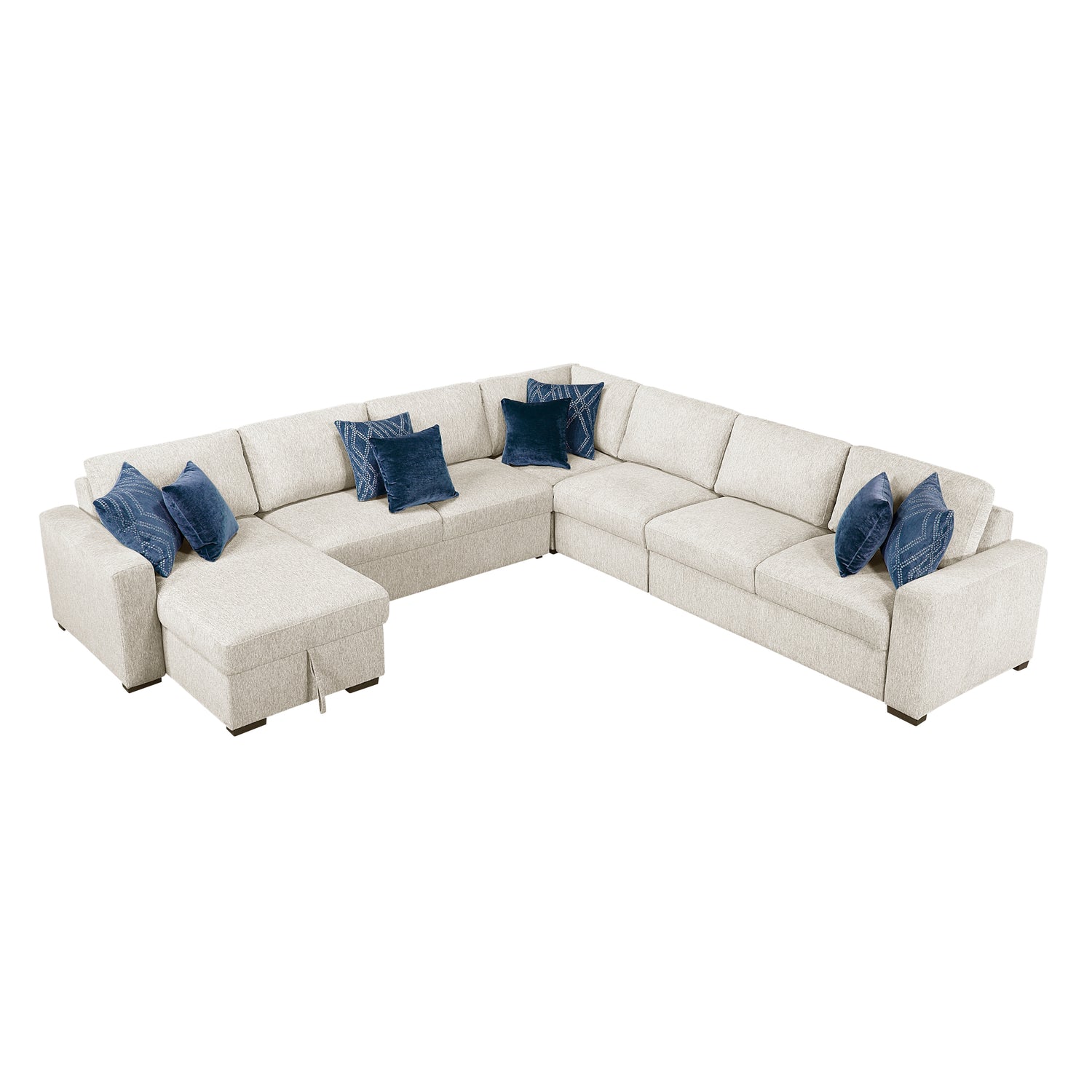 8548BE*6VCCR22AACA (6)5-Piece Sectional with Reversible Chaise and Hidden Storage - 8548BE*6VCCR22AACA