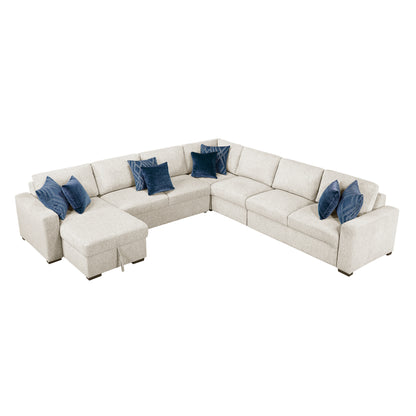 8548BE*6VCCR22AACA (6)5-Piece Sectional with Reversible Chaise and Hidden Storage - 8548BE*6VCCR22AACA