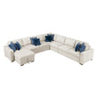 8548BE*6VCCR22AACA (6)5-Piece Sectional with Reversible Chaise and Hidden Storage - 8548BE*6VCCR22AACA