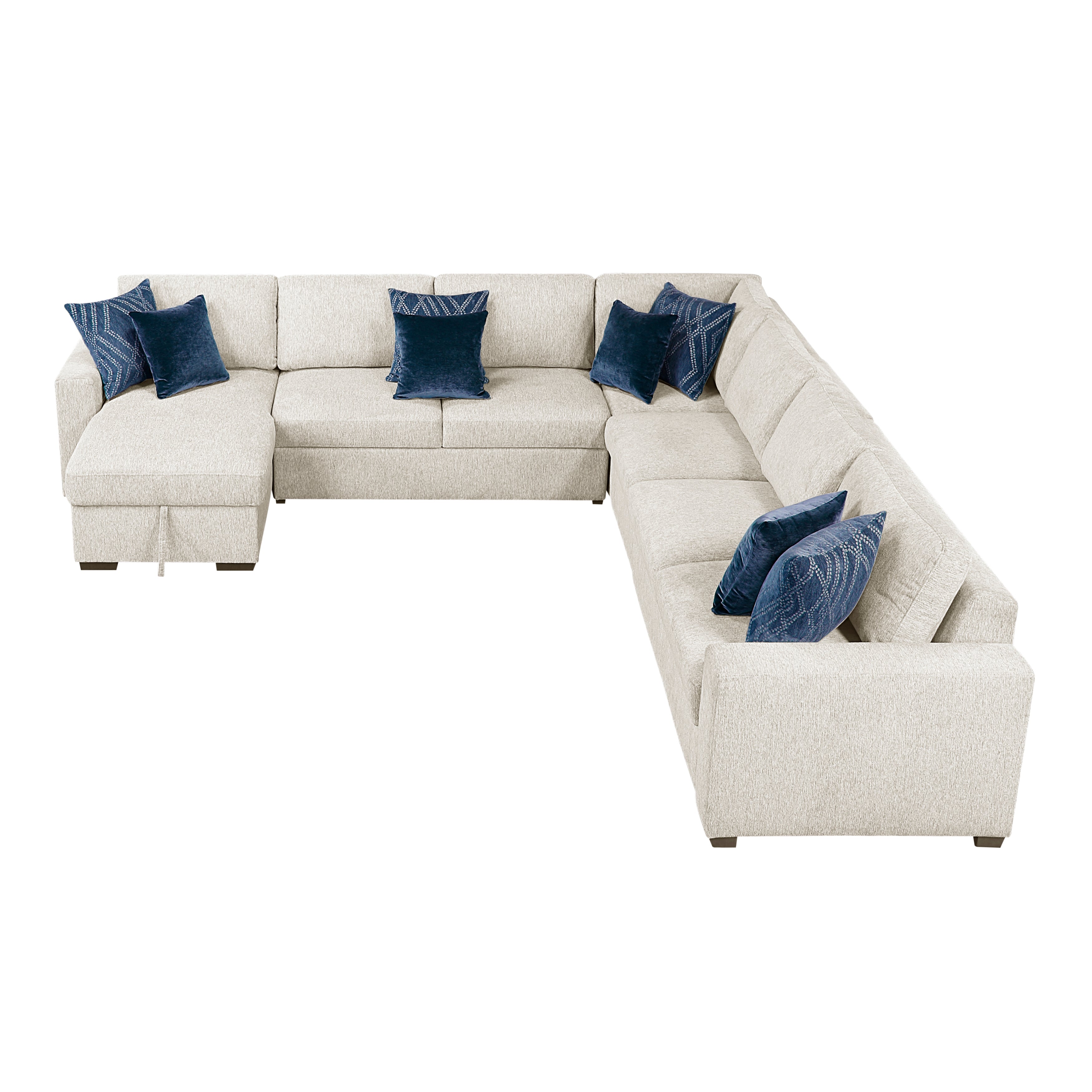 8548BE*6VCCR22AACA (6)5-Piece Sectional with Reversible Chaise and Hidden Storage - 8548BE*6VCCR22AACA