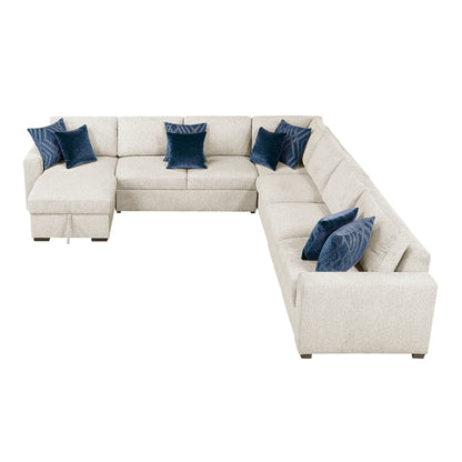 8548BE*6VCCR22AACA (6)5-Piece Sectional with Reversible Chaise and Hidden Storage - 8548BE*6VCCR22AACA
