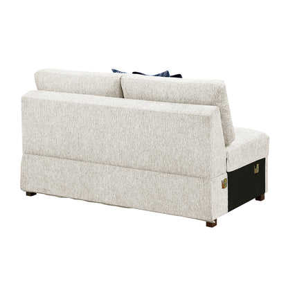 8548BE*7VC2ACR2ACLACAOT (7)6-Piece Sectional with Reversible Chaise, Pull-out Bed, Hidden Storage and Ottoman - 8548BE*7VC2ACR2ACLACAOT