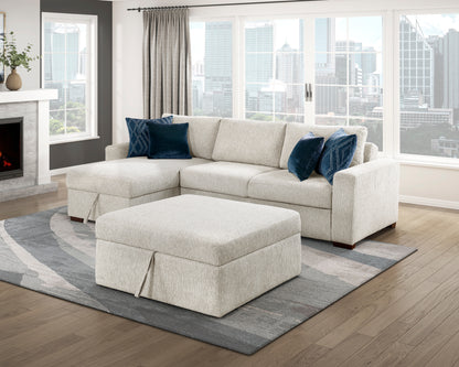 8548BE-OT Storage Ottoman with Casters - 8548BE-OT
