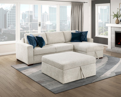 8548BE-OT Storage Ottoman with Casters - 8548BE-OT