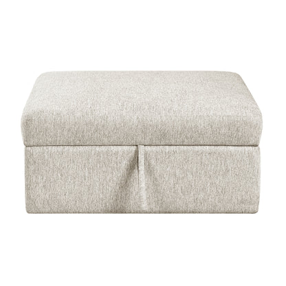 8548BE-OT Storage Ottoman with Casters - 8548BE-OT