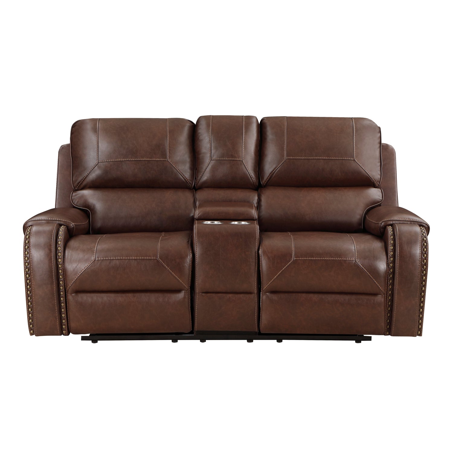 Newnan Brown Double Reclining Living Room Set from Homelegance - Luna Furniture