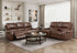Newnan Brown Double Reclining Living Room Set from Homelegance - Luna Furniture