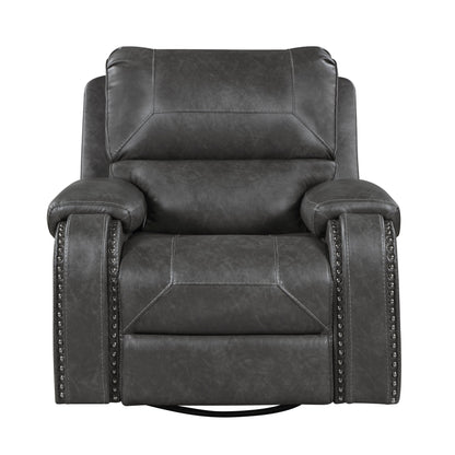 Newnan Gray Double Reclining Living Room Set from Homelegance - Luna Furniture