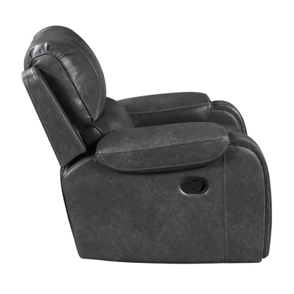 Newnan Gray Double Reclining Living Room Set from Homelegance - Luna Furniture