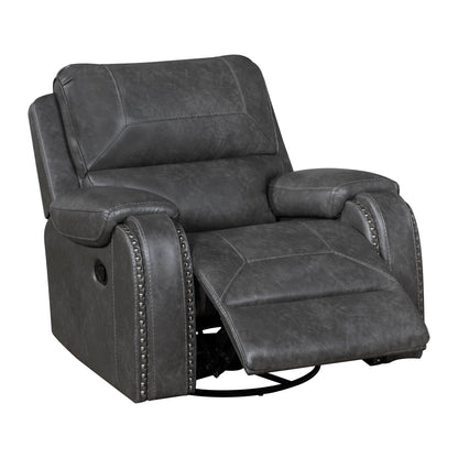 8549GRY-1 SWIVEL GLIDER RECLINING CHAIR - 8549GRY-1