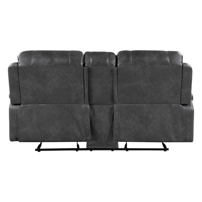8549GRY*2 2pc Set: Sofa, Love - 8549GRY*2