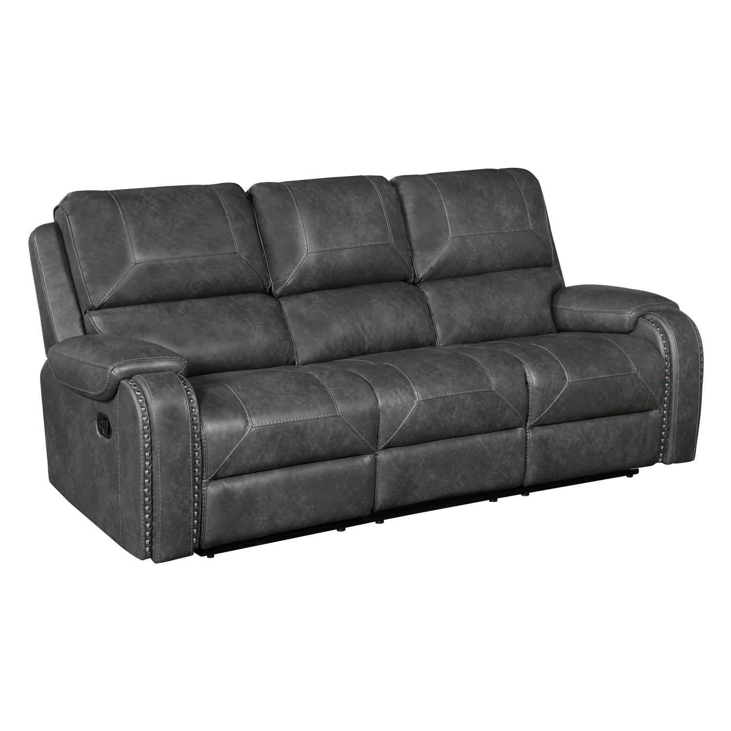 8549GRY*2 2pc Set: Sofa, Love - 8549GRY*2