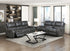 Newnan Gray Double Reclining Living Room Set from Homelegance - Luna Furniture