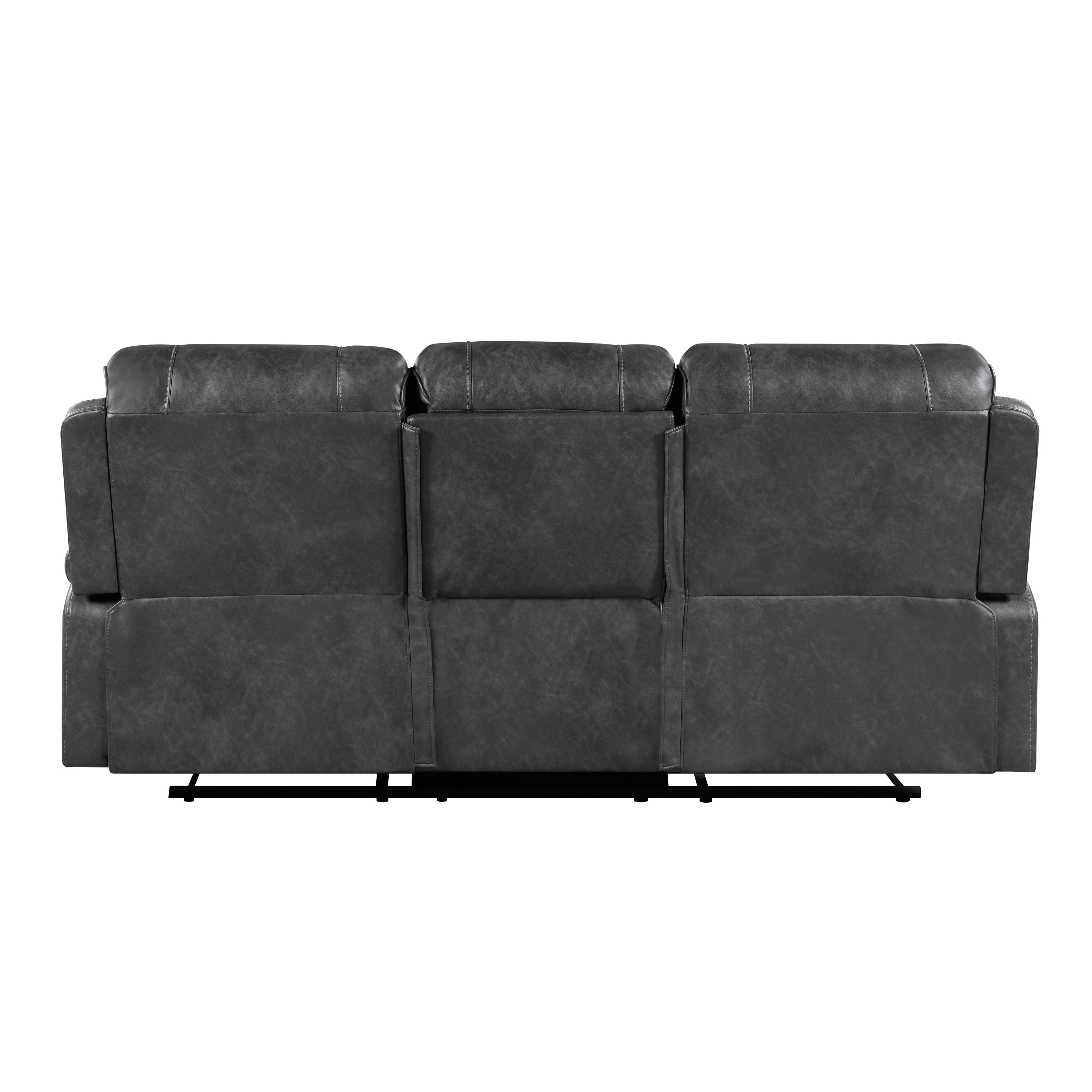 Newnan Gray Double Reclining Living Room Set from Homelegance - Luna Furniture