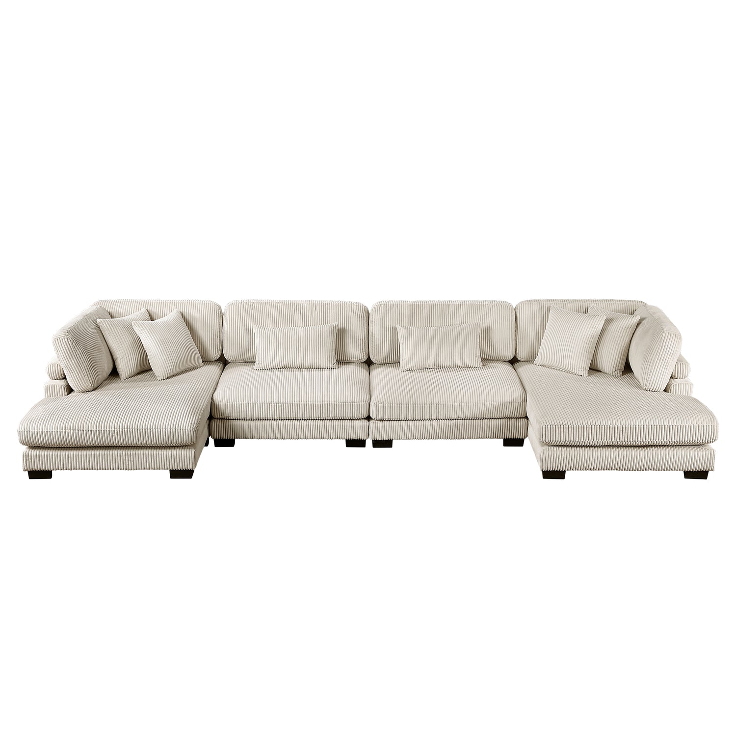 8555BE*2AC2VC (4)4-Piece Modular Sectional with Reversible Chaise - 8555BE*2AC2VC