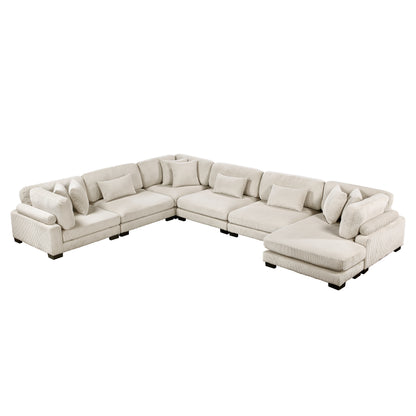 8555BE*2CR3ACVC (6)6-Piece Modular Sectional with Reversible Chaise - 8555BE*2CR3ACVC