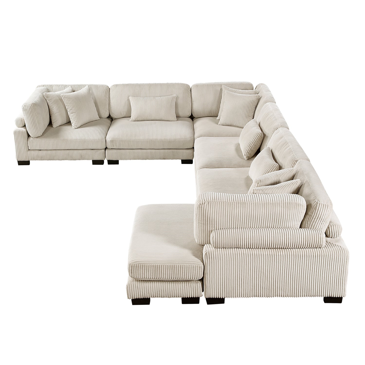 8555BE*2CR3ACVC (6)6-Piece Modular Sectional with Reversible Chaise - 8555BE*2CR3ACVC
