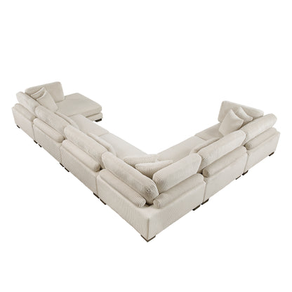 8555BE*2CR3ACVC (6)6-Piece Modular Sectional with Reversible Chaise - 8555BE*2CR3ACVC