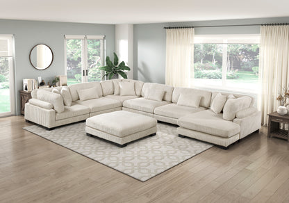 8555BE*2CR3ACVCOT (7)7-Piece Modular Sectional with Reversible Chaise and Ottoman - 8555BE*2CR3ACVCOT