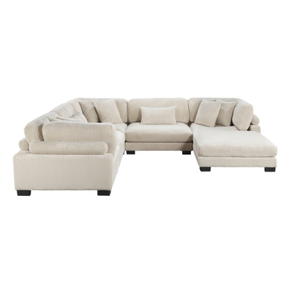 8555BE*3CR2ACOT (6)6-Piece Modular Sectional with Ottoman - 8555BE*3CR2ACOT