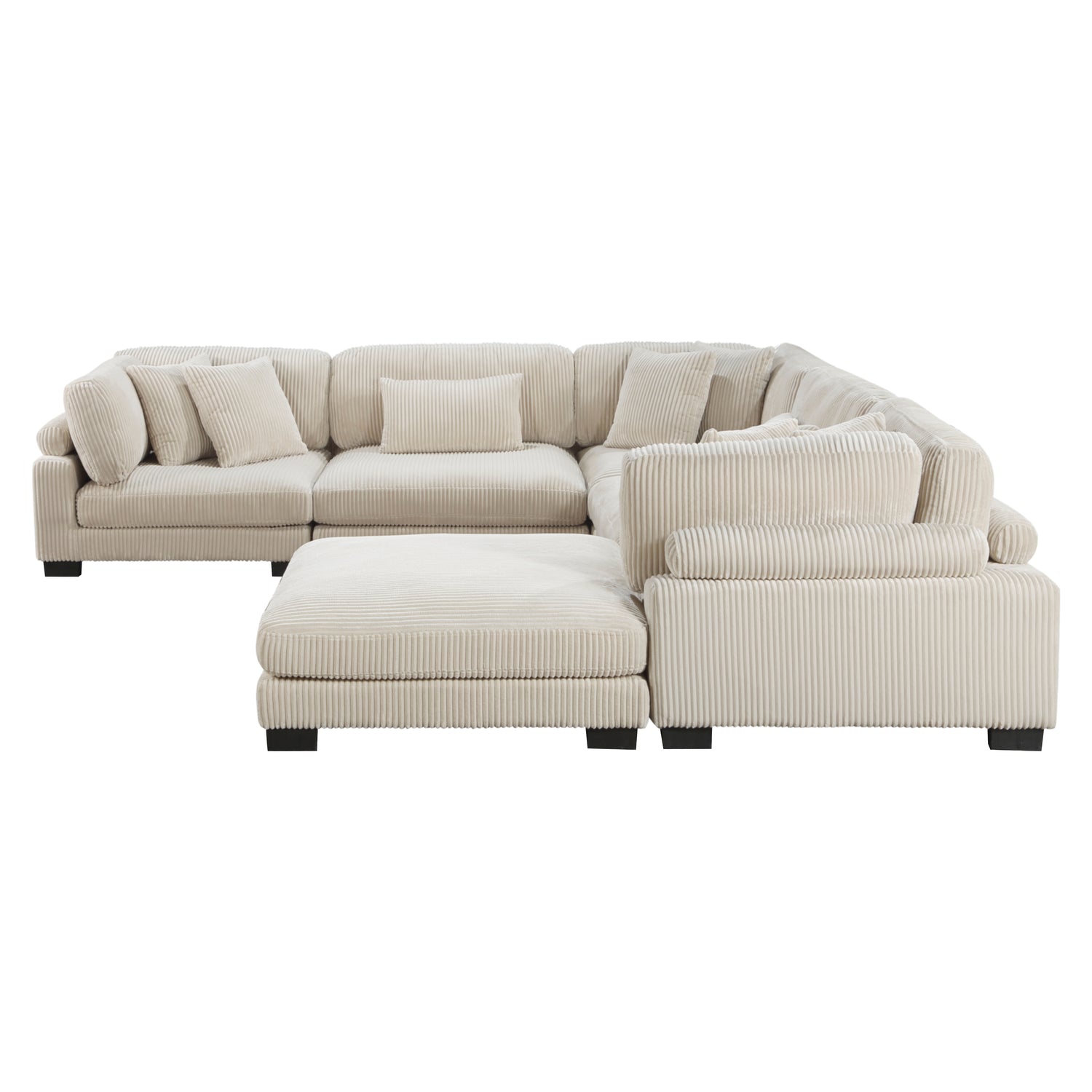 8555BE*3CR2ACOT (6)6-Piece Modular Sectional with Ottoman - 8555BE*3CR2ACOT