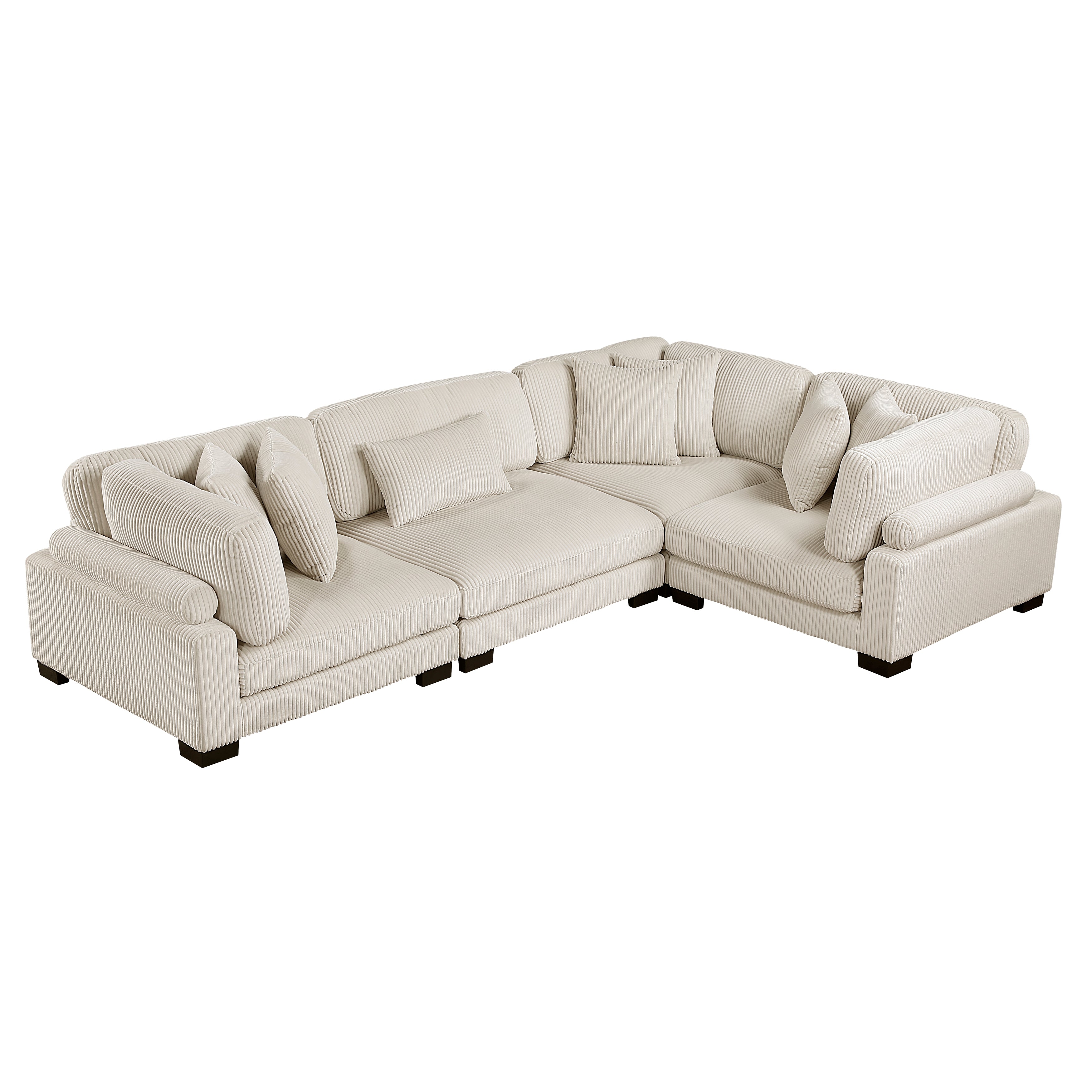 8555BE*3CRAC (4)4-Piece Modular Sectional - 8555BE*3CRAC