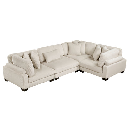 8555BE*3CRAC (4)4-Piece Modular Sectional - 8555BE*3CRAC