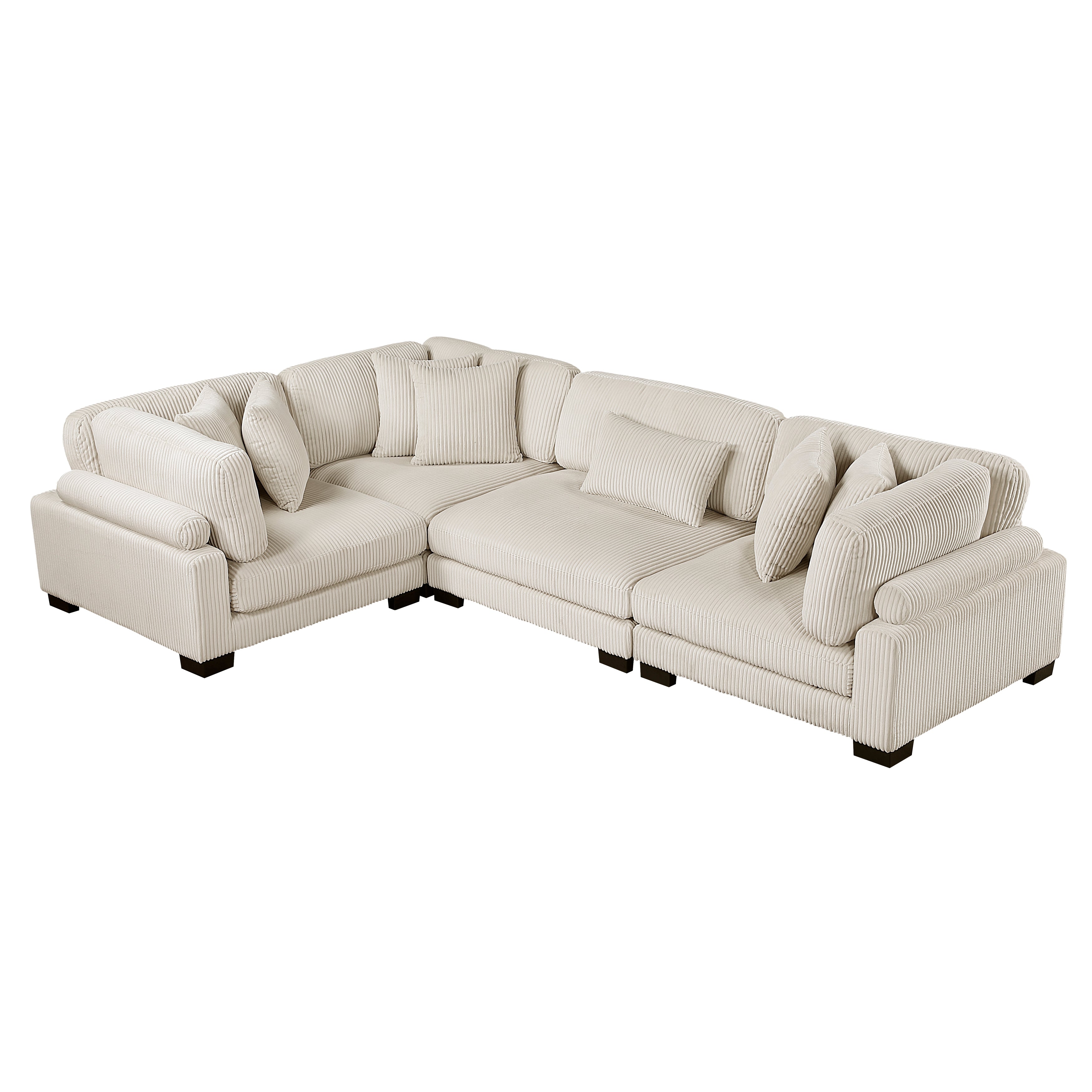 8555BE*3CRAC (4)4-Piece Modular Sectional - 8555BE*3CRAC
