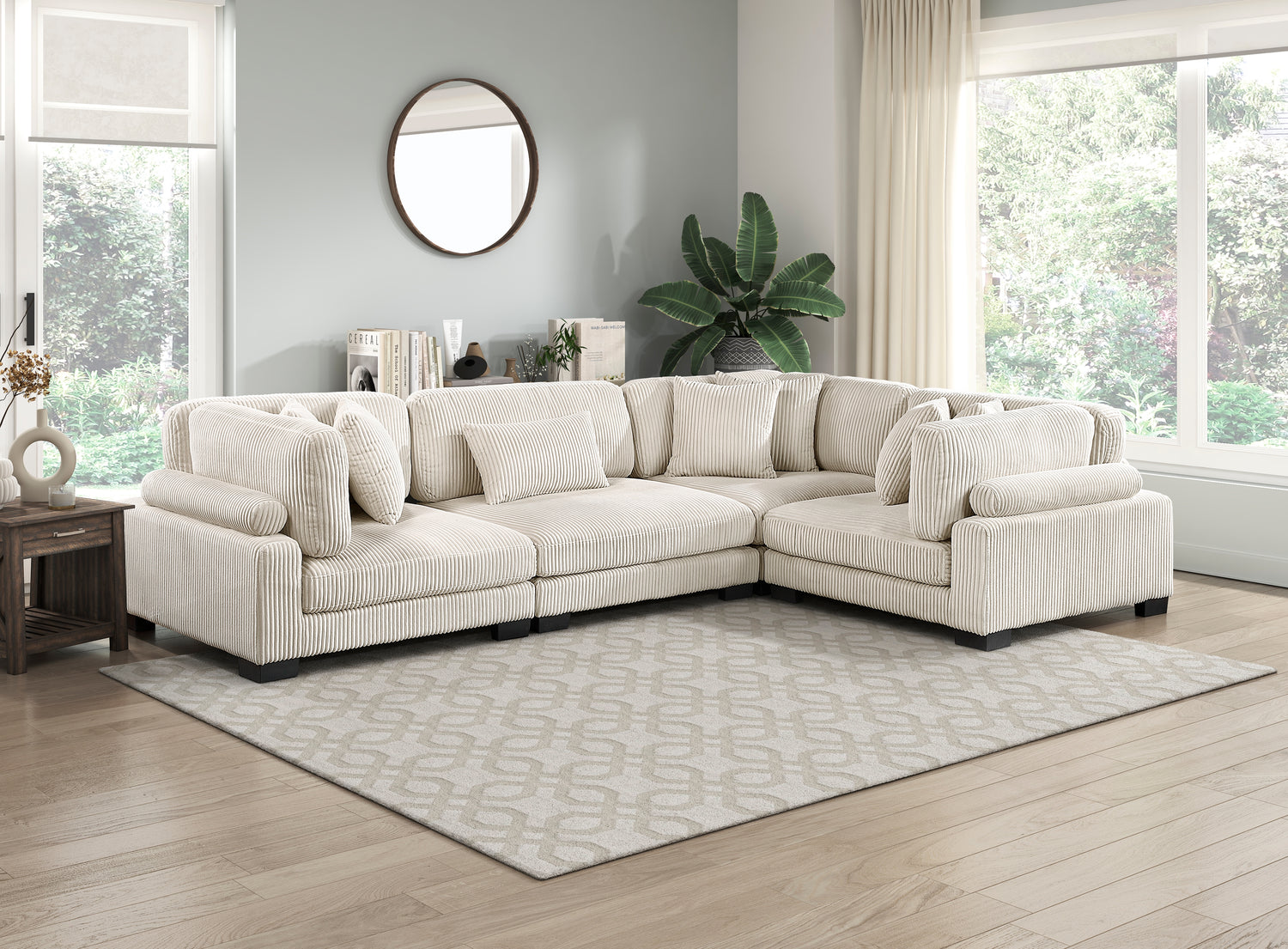 8555BE*3CRAC (4)4-Piece Modular Sectional - 8555BE*3CRAC