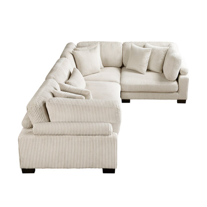 8555BE*3CRAC (4)4-Piece Modular Sectional - 8555BE*3CRAC