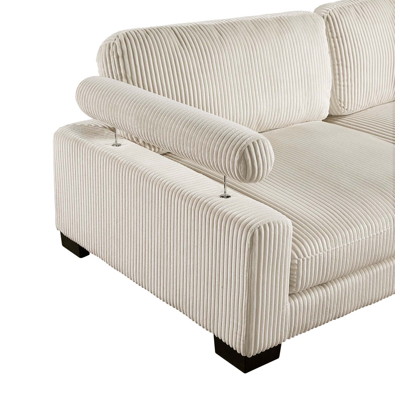 8555BE*CR2ACVCOT (5)5-Piece Modular Sectional with Reversible Chaise and Ottoman - 8555BE*CR2ACVCOT