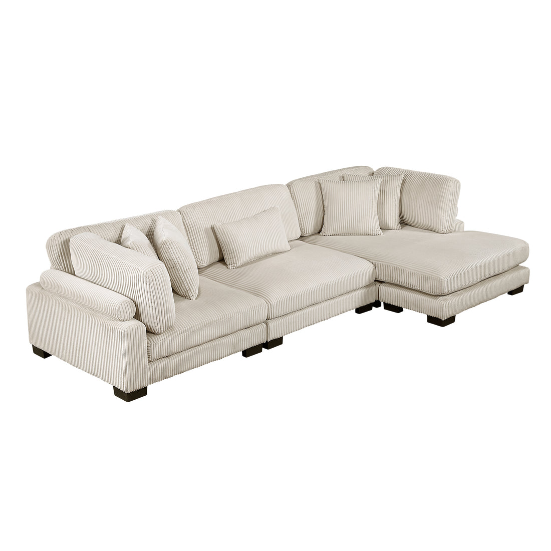 8555BE*CRACVC (3)3-Piece Modular Sectional with Reversible Chaise - 8555BE*CRACVC