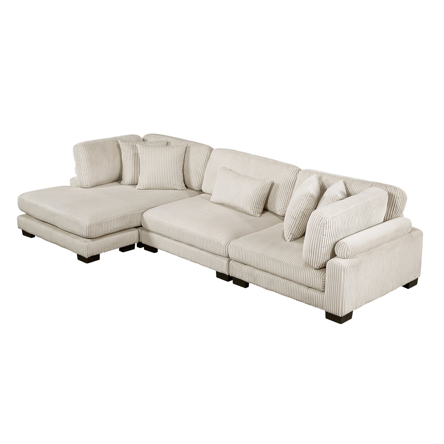 8555BE*CRACVC (3)3-Piece Modular Sectional with Reversible Chaise - 8555BE*CRACVC