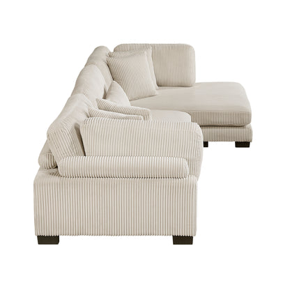 8555BE*CRACVC (3)3-Piece Modular Sectional with Reversible Chaise - 8555BE*CRACVC