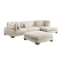 8555BE*CRACVCOT (4)4-Piece Modular Sectional with Reversible Chaise and Ottoman - 8555BE*CRACVCOT